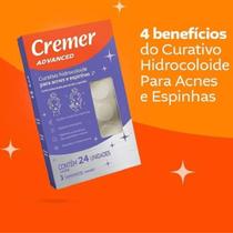 Adesivo Acnes e Espinhas Hidrocoloide Cremer Curativo 24 Unidades