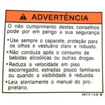 Adesivo Advertência Yes Burgman Intruder Burgman Gsr Orignal