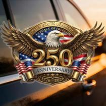 Adesivo America 250th Anniversary USA Window Decalque x5 Adesivo America 250th Anniversary USA Window Decalque x5