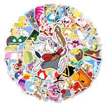 Adesivo Anime Alice In Wonderlands Vinil PVC impermeável 50 unidades Adesivo Anime Alice In Wonderlands Vinil PVC impermeável 50 unidades