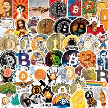 Adesivo Anime Bitcoins Coins Vinil Cartoon Anime 50 unidades