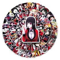 Adesivo Anime Kakeguruis Vinil Cartoon Anime 100 unidades Adesivo Anime Kakeguruis Vinil Cartoon Anime 100 unidades