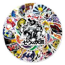 Adesivo Anime Sevens Deadly Sins Vinil PVC impermeável 50 unidades Adesivo Anime Sevens Deadly Sins Vinil PVC impermeável 50 unidades