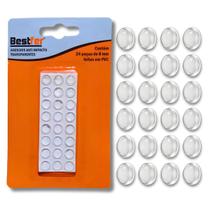 Adesivo Anti Impacto 24 Peças Gota Silicone 8mm Mesa Vidro