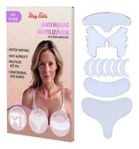 Adesivo Anti Rugas Silicone Patch Anti Idade Reutilizável 11 Adesivos Reutilizáveis Metamorfose da Sua Pele em Dias Pare as Rugas Enquanto Dorme