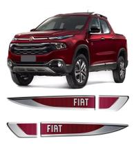 Adesivo Aplique Cromado Resinado Fiat Toro High Quality