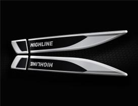 Adesivo Aplique Cromado Resinado Polo Highline High Quality