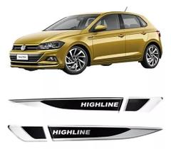 Adesivo Aplique Cromado Resinado Polo Highline