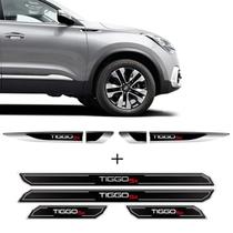 Adesivo Aplique Lateral Chery Tiggo 5x 2019/2020 e Soleira Adesivo Aplique Lateral Chery Tiggo 5x 2019/2020 e Soleira