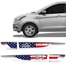 Adesivo Aplique Lateral Ford USA Estilizado Emblema Resinado Adesivo Aplique Lateral Ford USA Estilizado Emblema Resinado