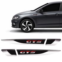 Adesivo Aplique Lateral Polo Gts Volkswagen Emblema Resinado