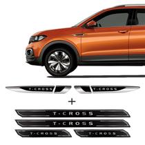 Adesivo Aplique Lateral T-Cross 2020 e Soleira Protetora