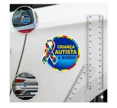 Adesivo Autismo Para Carro - Criança Autista A Bordo 10x9 Adesivo Autismo Para Carro - Criança Autista A Bordo 10x9