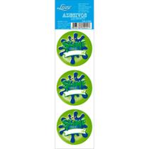Adesivo Autocolante Litoarte Slime Neon com 3 unidades ASL5-008