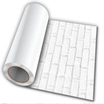 Adesivo Autocolante Tijolo Branco 50Cmx50Cm Modelo 5