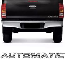 Adesivo Automatic Hilux Srv Emblema Cromado Tampa Traseira