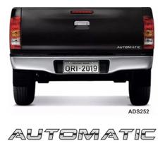 Adesivo Automatic Hilux Srv Emblema Cromado Tampa Traseira