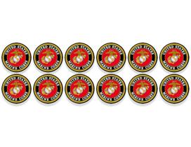 Adesivo AV US Marines Logo 12 unidades 5 cm Vinil à prova dágua Adesivo AV US Marines Logo 12 unidades 5 cm Vinil à prova dágua