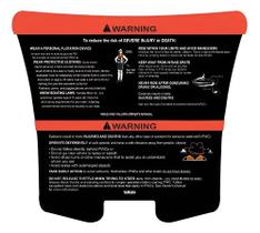 Adesivo Aviso compatível Tampa Porta-Luvas Jet Ski Inglês
