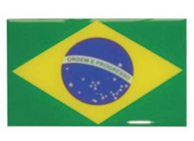 Adesivo bandeira brasil resinada (5x8 cm) Adesivo bandeira brasil resinada (5x8 cm)