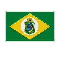 Adesivo Bandeira Ceará 7,5x5cm - Fixação Veículos