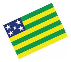 Adesivo Bandeira Goias Resinado 4x6cm Bd26
