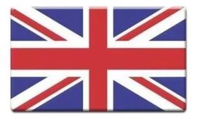 Adesivo Bandeira Land Rover Resinada Inglaterra - England - Vinil Automotivo de Alta Qualidade