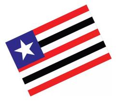 Adesivo Bandeira Maranhão Resinado 4x6cm Bd27