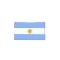 Adesivo Bandeira Resinada 6X4 Argentina