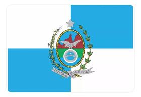 Adesivo Bandeira Rio De Janeiro Resinado 4x6cm Bd36