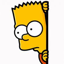 Adesivo Bart Simpson Espiando na Janela Decoração Criativa