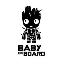 Adesivo Bebê á Bordo Baby Groot para Automoveis .