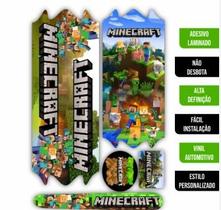Adesivo Bicicleta Infantil Minecraft Serve Bicicleta Aro 16 ao 24 Adesivo Bicicleta Infantil Minecraft Serve Bicicleta Aro 16 ao 24