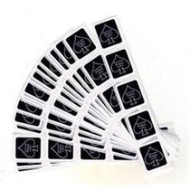Adesivo Bicycle Deck Seals Black E White R+ Adesivo Bicycle Deck Seals Black E White R+