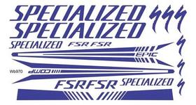 Adesivo Bike Bicicleta Specialized Fsr Comp Epic Azul