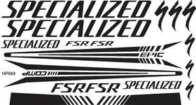 Adesivo Bike Bicicleta Specialized Fsr Comp Epic Preto Adesivo Bike Bicicleta Specialized Fsr Comp Epic Preto