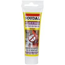 Adesivo Bisnaga sem Parafuso Interior a Base de Água Branco 100 Gramas - 135589 - SOUDAL BRASIL