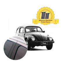 Adesivo Blackout FUSCA Coluna de Porta Preto Fosco Poroso