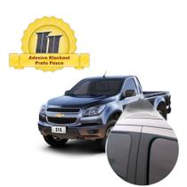 Adesivo Blackout S10 Portas Preto Fosco Poroso Adesivo Blackout S10 Portas Preto Fosco Poroso