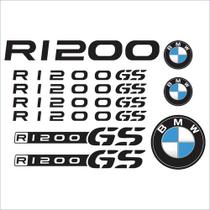 Adesivo Bmw R 1200 Gs Refletivo Preto
