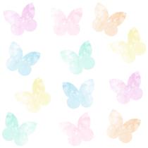 Adesivo Borboletas para Parede Quarto Infantil Aquarela Decoração Adesivo Borboletas para Parede Quarto Infantil Aquarela Decoração