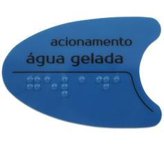 Adesivo Botão Frontal Para Bebedouro Azul BDF IBBL Original