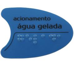 Adesivo Botão Lateral Azul Para Bebedouro BDF IBBL Original