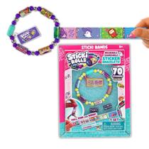 Adesivo Bracelete de brinquedo STICKI ROLLS Sticki Bands com 70 adesivos