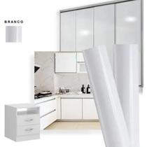 Adesivo Branco Brilho Envelopamento Geladeira Móveis 5m x 50cm - BG ADESIVOS