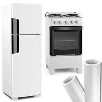 Adesivo Branco Fosco Envelopamento Geladeira Móveis 3m x 60cm Adesivo Branco Fosco Envelopamento Geladeira Móveis 3m x 60cm