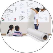 Adesivo Branco Quadro Lousa Decorativa 3mX60cm