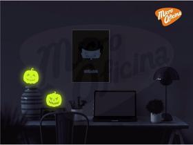 Adesivo Brilha No Escuro - 2 Abóboras Halloween Novo