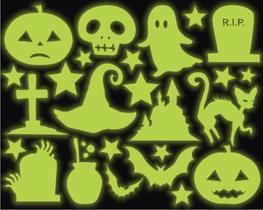 Adesivo Brilha No Escuro Neon - Halloween - Dia Das Bruxas