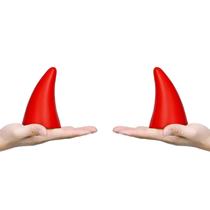 Adesivo Bumper Decor Devil Horns 3D Anti Collision, 2 peças vermelhas Adesivo Bumper Decor Devil Horns 3D Anti Collision, 2 peças vermelhas